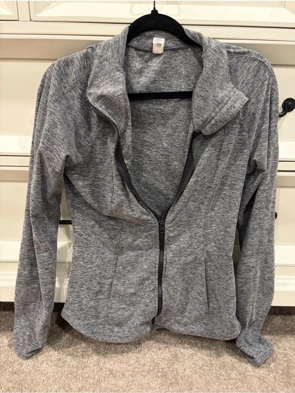 Women's Yogalicious Gray Full-Zip Jacket